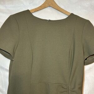 CALVIN KLEIN Army Sage Green Cinch Side Waist Formal Dress Zipper Size 10